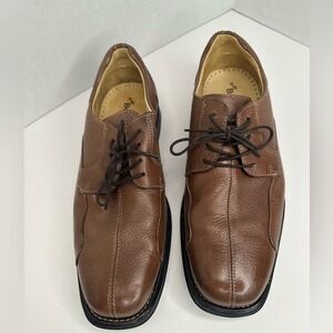 Belvedere Bay Bridge Men's Brown‎ Leather Lace Up Dress Shoes Size 9 EEE